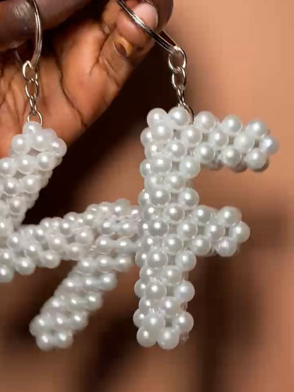 Porte-Clé Personnalisé en Perles Artisanal - Fait Main au Sénégal
