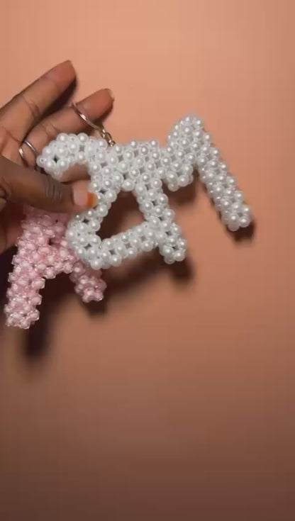 Porte-Clé Personnalisé en Perles Artisanal - Fait Main au Sénégal