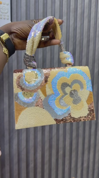 Sac à Main Femme Paillettes Multicolore Brillant - Élégant et Tendance