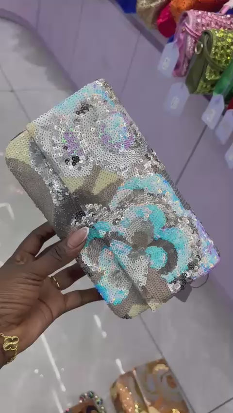 Sac à Main Femme Paillettes Multicolore Brillant - Élégant et Tendance