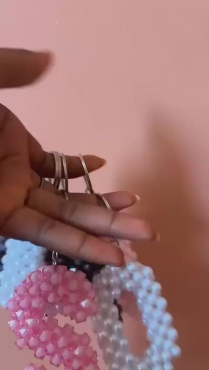 Porte-Clé Personnalisé en Perles Artisanal - Fait Main au Sénégal